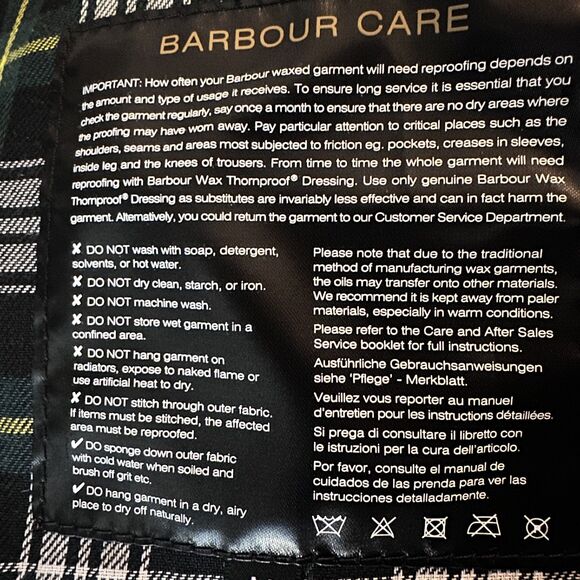 Barbour Icons Haydon Waxed Double-Breasted Coat Jacket NWT Mens Medium Olive D/C - Picture 14 of 16